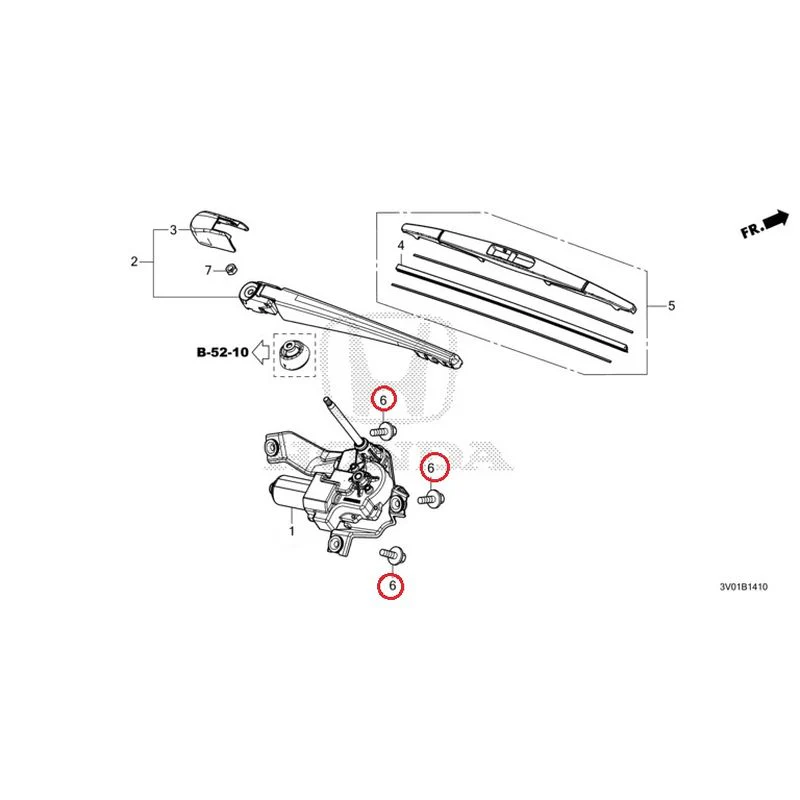 [NEW] JDM HONDA ZR-V RZ3 2023 Rear Windshield Wiper GENUINE OEM - Image 8