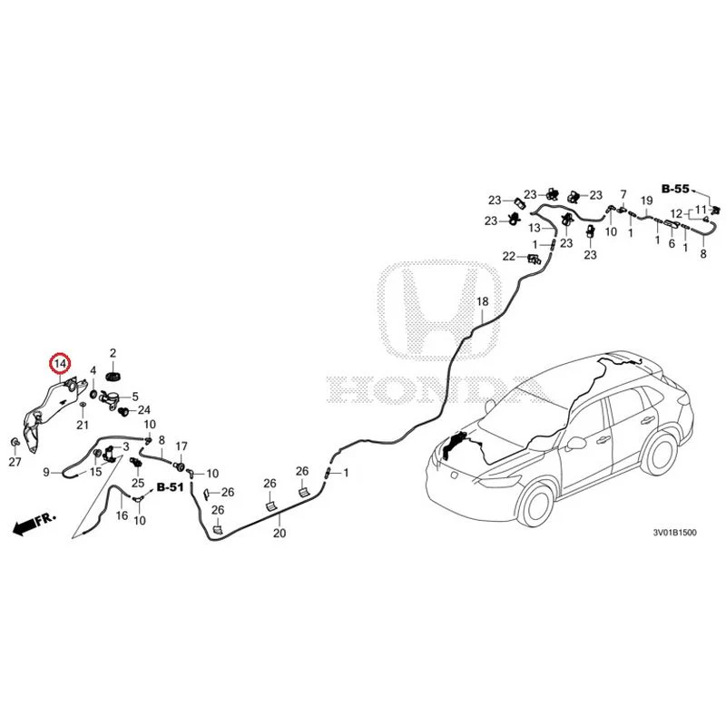 [NEW] JDM HONDA ZR-V RZ3 2023 Windshield Washer GENUINE OEM - Image 15