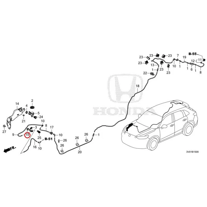 [NEW] JDM HONDA ZR-V RZ3 2023 Windshield Washer GENUINE OEM - Image 16