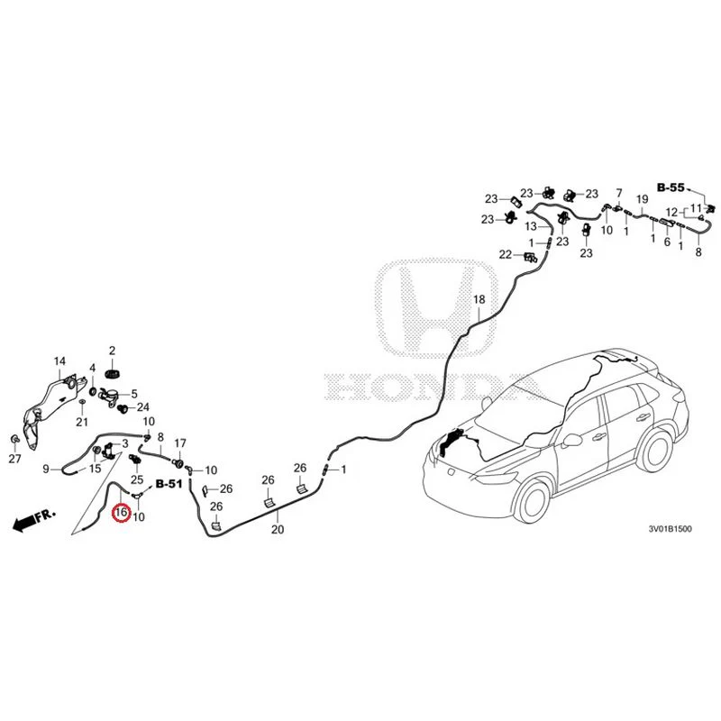 [NEW] JDM HONDA ZR-V RZ3 2023 Windshield Washer GENUINE OEM - Image 17