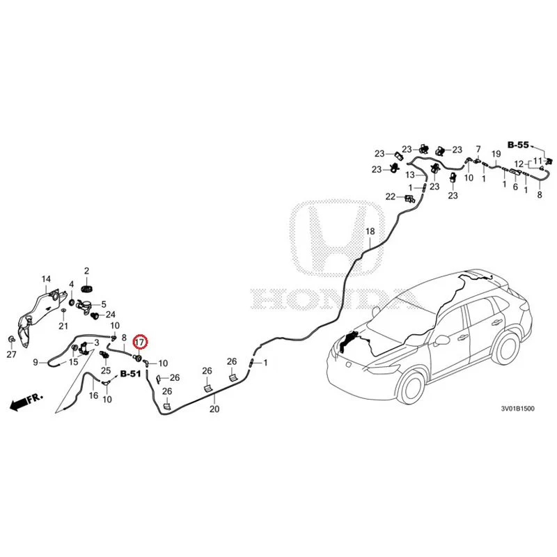 [NEW] JDM HONDA ZR-V RZ3 2023 Windshield Washer GENUINE OEM - Image 18