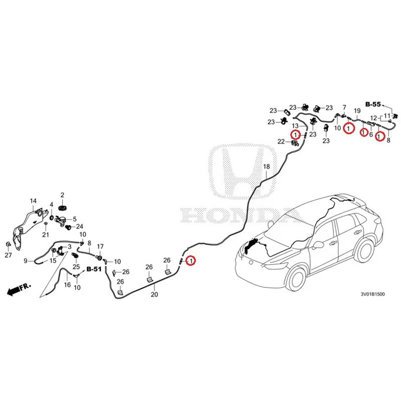 [NEW] JDM HONDA ZR-V RZ3 2023 Windshield Washer GENUINE OEM - Image 2