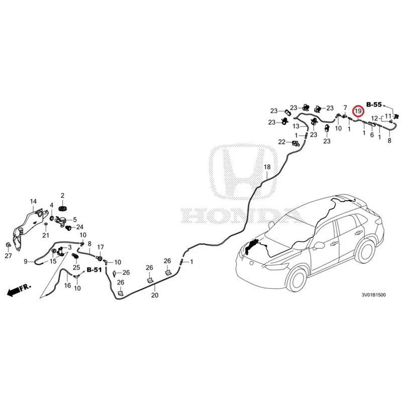 [NEW] JDM HONDA ZR-V RZ3 2023 Windshield Washer GENUINE OEM - Image 20