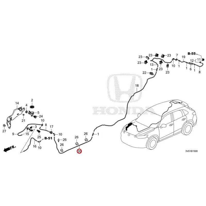 [NEW] JDM HONDA ZR-V RZ3 2023 Windshield Washer GENUINE OEM - Image 21