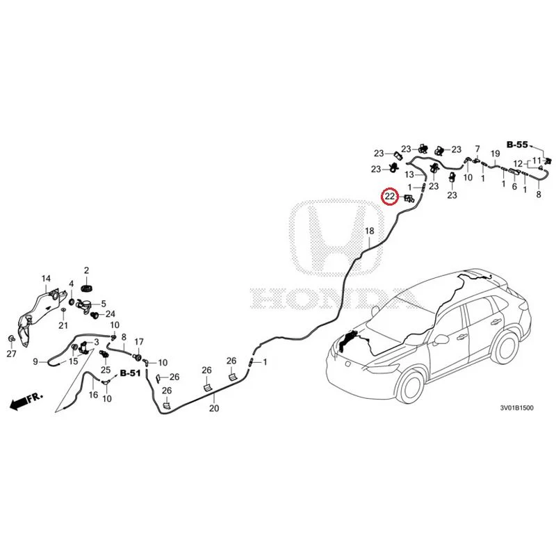 [NEW] JDM HONDA ZR-V RZ3 2023 Windshield Washer GENUINE OEM - Image 23