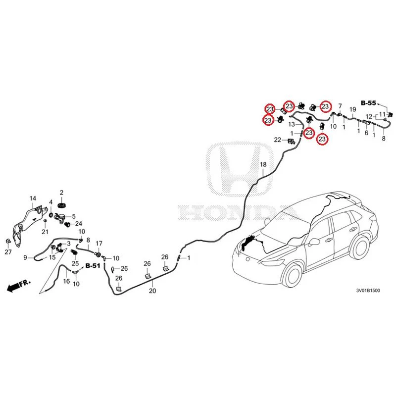 [NEW] JDM HONDA ZR-V RZ3 2023 Windshield Washer GENUINE OEM - Image 24