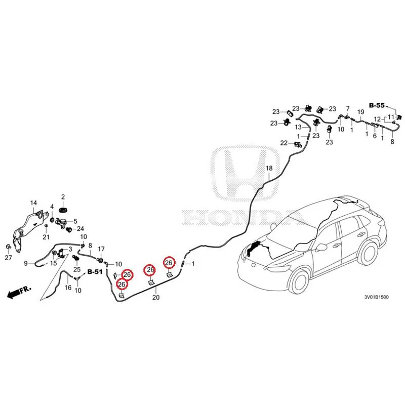 [NEW] JDM HONDA ZR-V RZ3 2023 Windshield Washer GENUINE OEM - Image 27