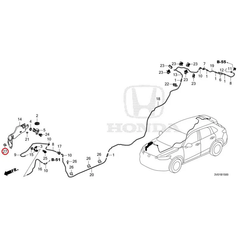 [NEW] JDM HONDA ZR-V RZ3 2023 Windshield Washer GENUINE OEM - Image 28