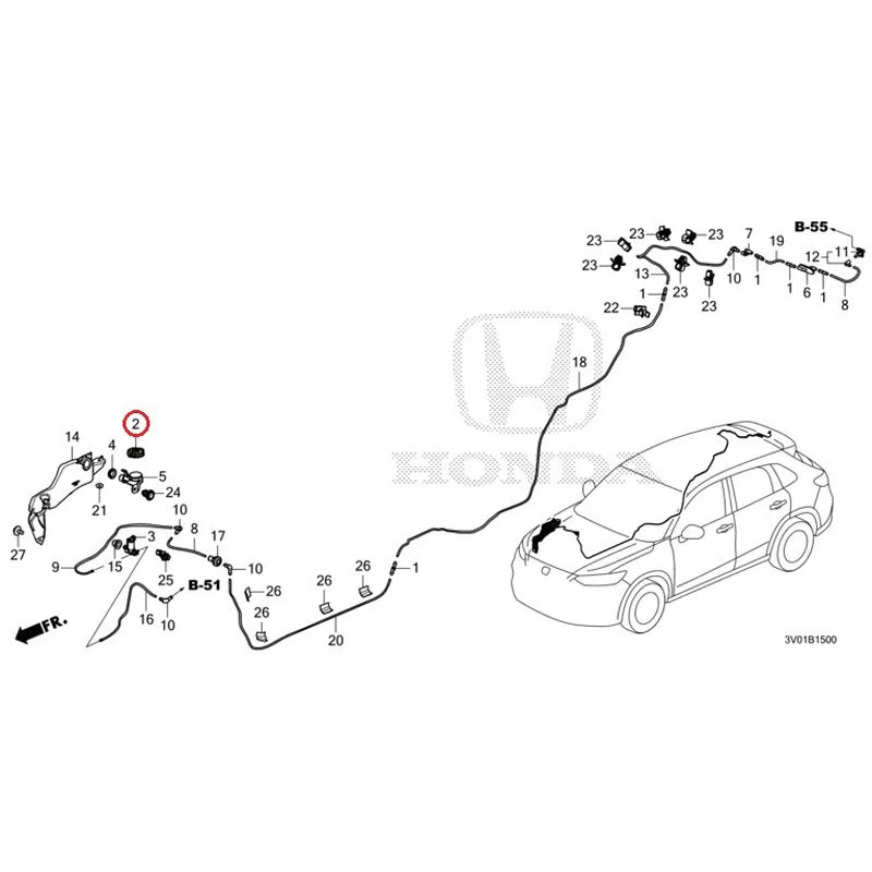 [NEW] JDM HONDA ZR-V RZ3 2023 Windshield Washer GENUINE OEM - Image 3