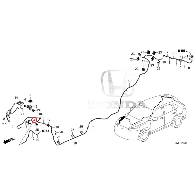 [NEW] JDM HONDA ZR-V RZ3 2023 Windshield Washer GENUINE OEM - Image 4