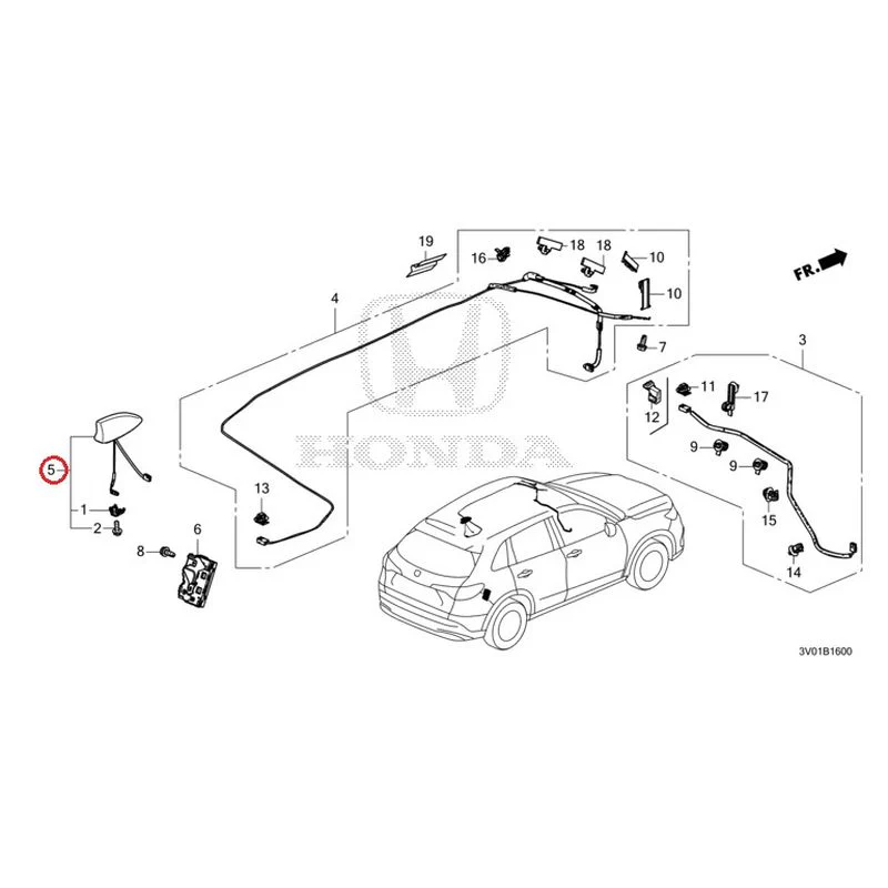 [NEW] JDM HONDA ZR-V RZ3 2023 Antenna GENUINE OEM - Image 11
