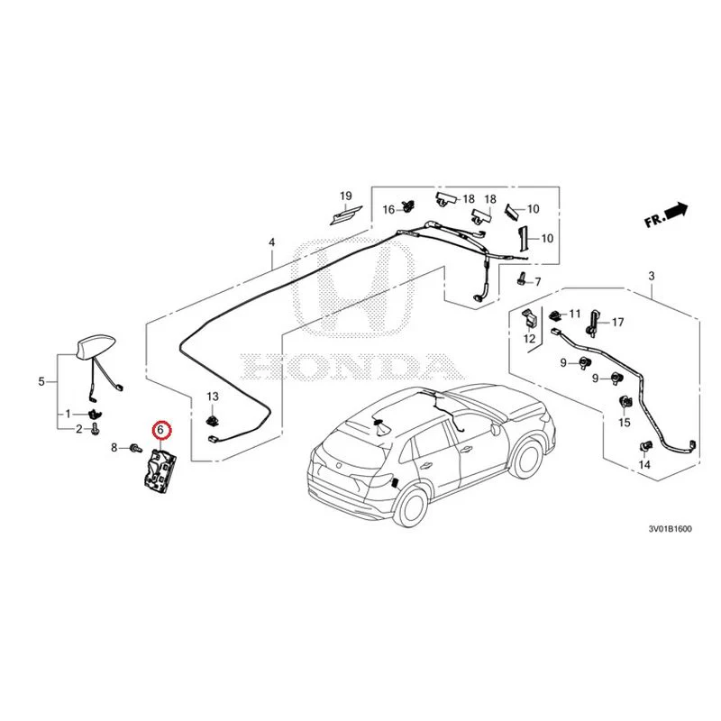 [NEW] JDM HONDA ZR-V RZ3 2023 Antenna GENUINE OEM - Image 13