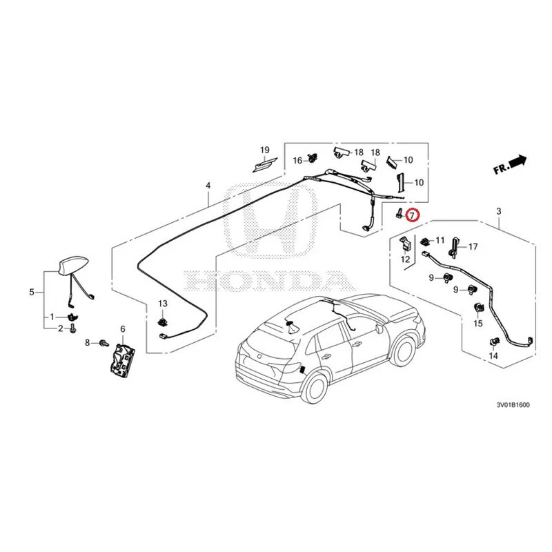 [NEW] JDM HONDA ZR-V RZ3 2023 Antenna GENUINE OEM - Image 14