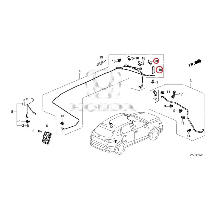 [NEW] JDM HONDA ZR-V RZ3 2023 Antenna GENUINE OEM - Image 17
