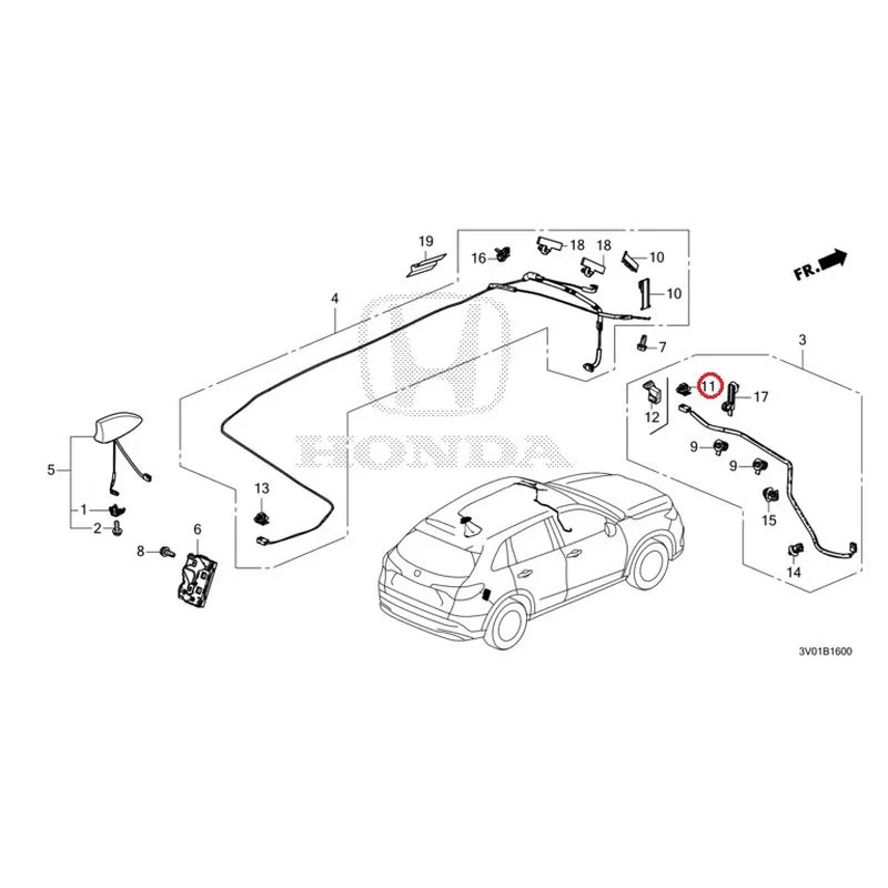 [NEW] JDM HONDA ZR-V RZ3 2023 Antenna GENUINE OEM - Image 18