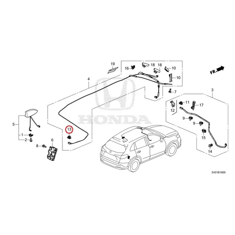 [NEW] JDM HONDA ZR-V RZ3 2023 Antenna GENUINE OEM - Image 19
