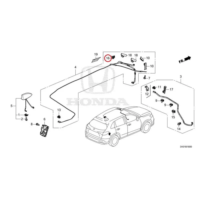 [NEW] JDM HONDA ZR-V RZ3 2023 Antenna GENUINE OEM - Image 22