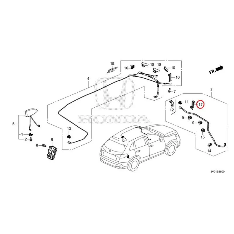 [NEW] JDM HONDA ZR-V RZ3 2023 Antenna GENUINE OEM - Image 23
