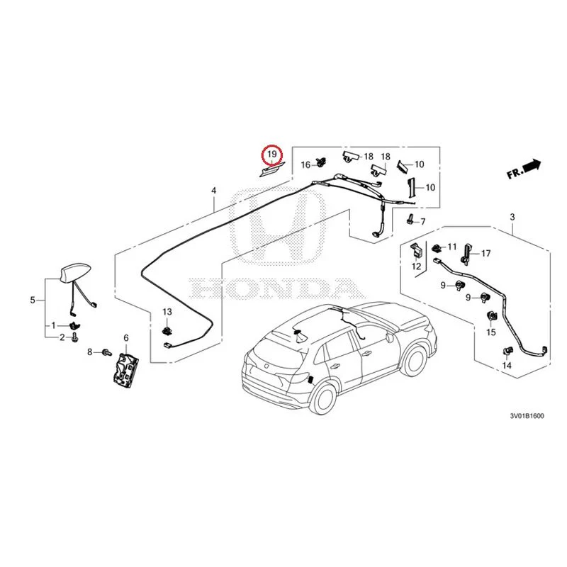 [NEW] JDM HONDA ZR-V RZ3 2023 Antenna GENUINE OEM - Image 25