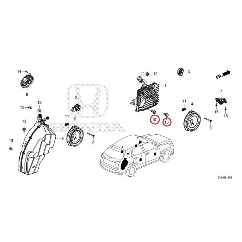 [NEW] JDM HONDA ZR-V RZ3 2023 Speakers GENUINE OEM - Image 11