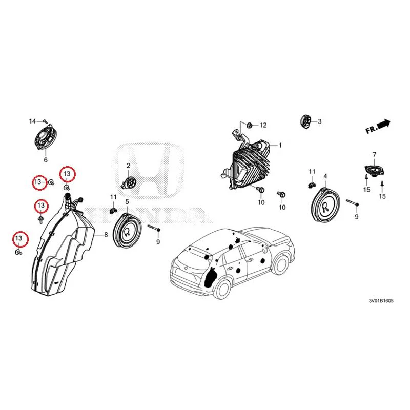 [NEW] JDM HONDA ZR-V RZ3 2023 Speakers GENUINE OEM - Image 14