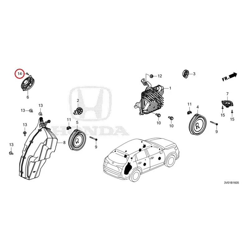 [NEW] JDM HONDA ZR-V RZ3 2023 Speakers GENUINE OEM - Image 15