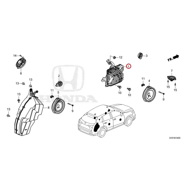 [NEW] JDM HONDA ZR-V RZ3 2023 Speakers GENUINE OEM - Image 2