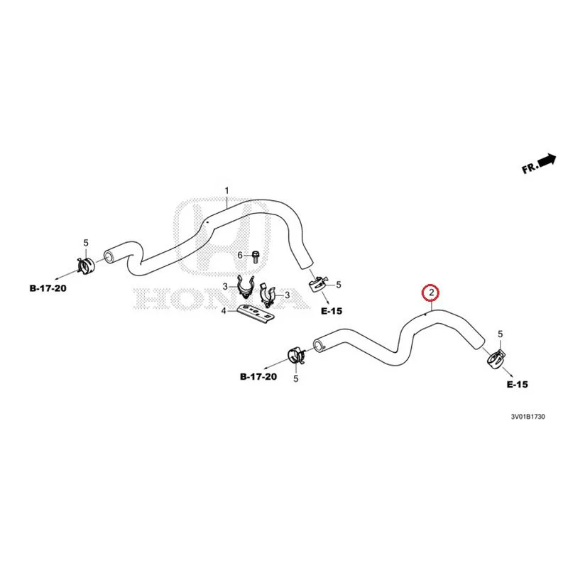 [NEW] JDM HONDA ZR-V RZ3 2023 Water Hose GENUINE OEM - Image 3