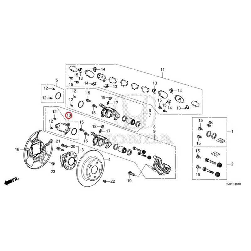 [NEW] JDM HONDA ZR-V RZ3 2023 Rear Brake GENUINE OEM - Image 11