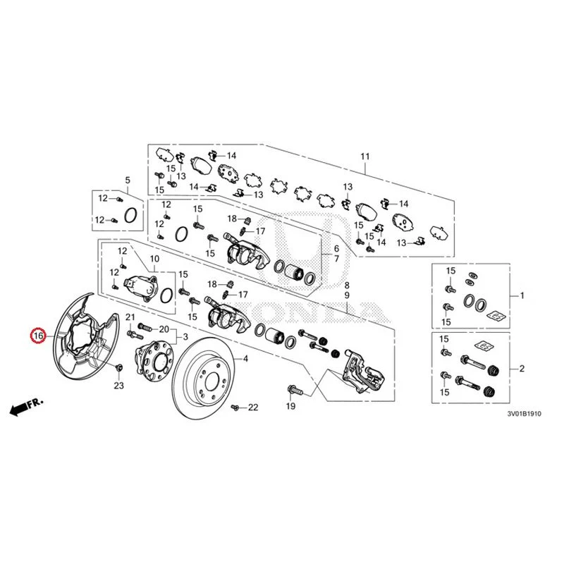 [NEW] JDM HONDA ZR-V RZ3 2023 Rear Brake GENUINE OEM - Image 17