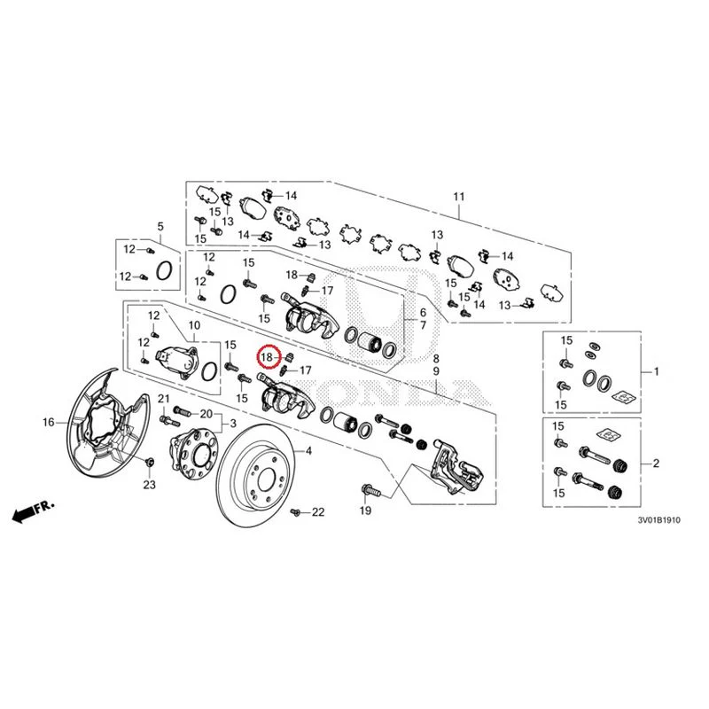 [NEW] JDM HONDA ZR-V RZ3 2023 Rear Brake GENUINE OEM - Image 19