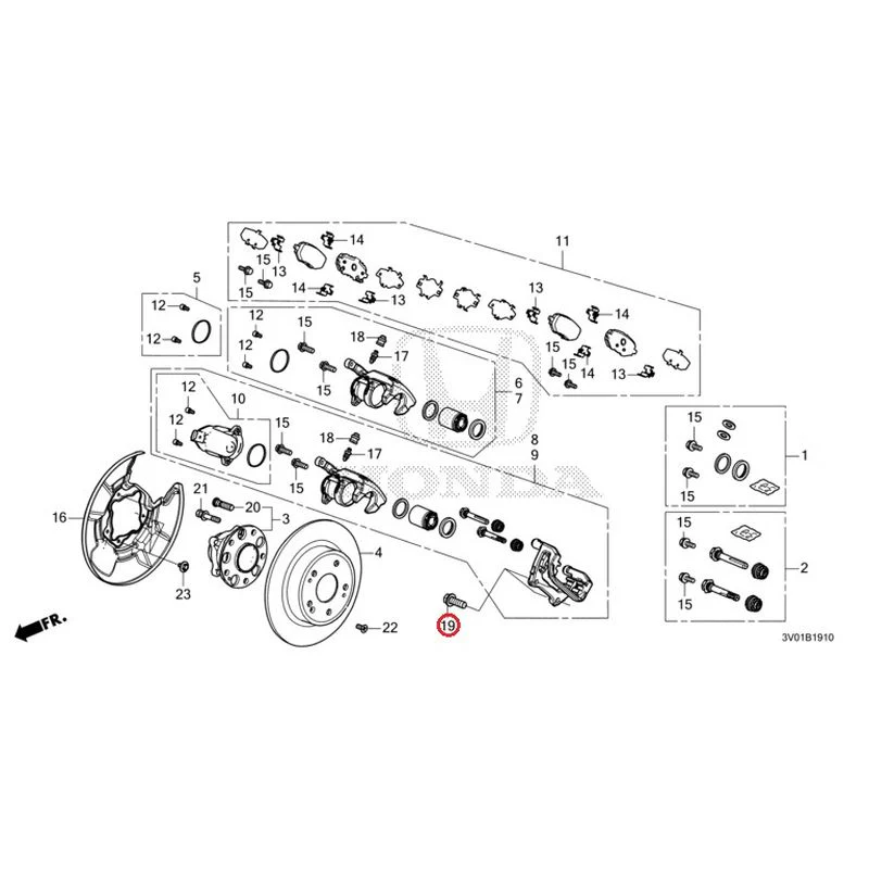 [NEW] JDM HONDA ZR-V RZ3 2023 Rear Brake GENUINE OEM - Image 20