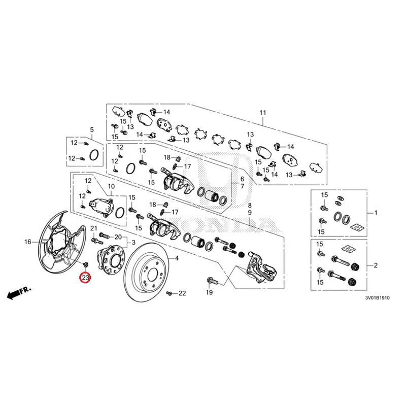 [NEW] JDM HONDA ZR-V RZ3 2023 Rear Brake GENUINE OEM - Image 27