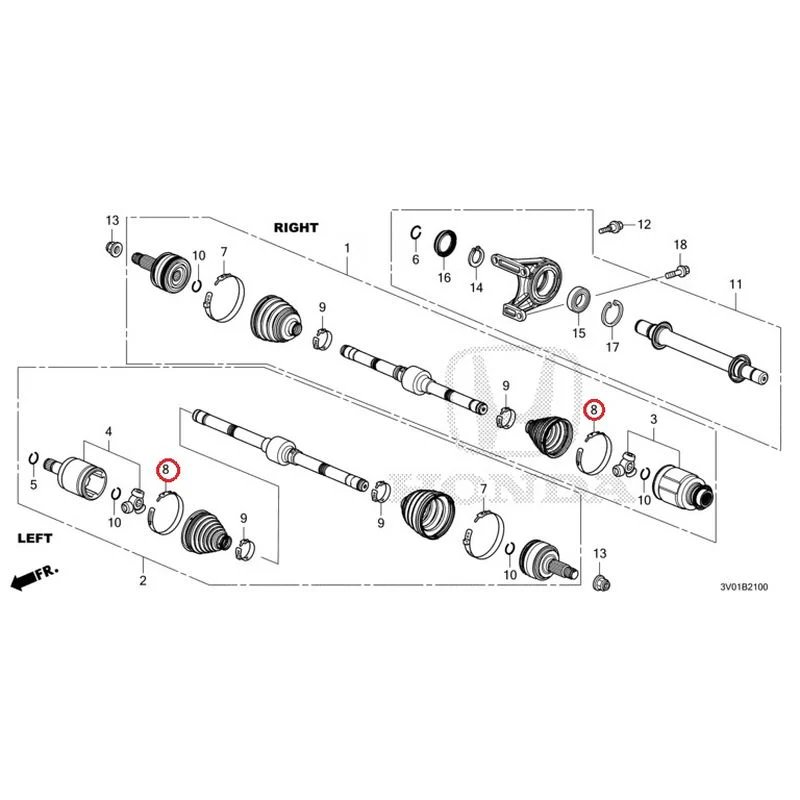 [NEW] JDM HONDA ZR-V RZ3 2023 Front Drive Shaft/Half Shaft GENUINE OEM - Image 10