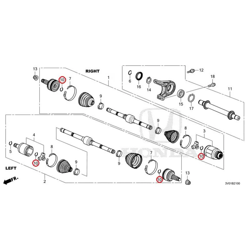 [NEW] JDM HONDA ZR-V RZ3 2023 Front Drive Shaft/Half Shaft GENUINE OEM - Image 13