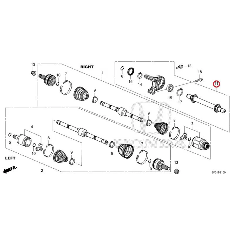 [NEW] JDM HONDA ZR-V RZ3 2023 Front Drive Shaft/Half Shaft GENUINE OEM - Image 14