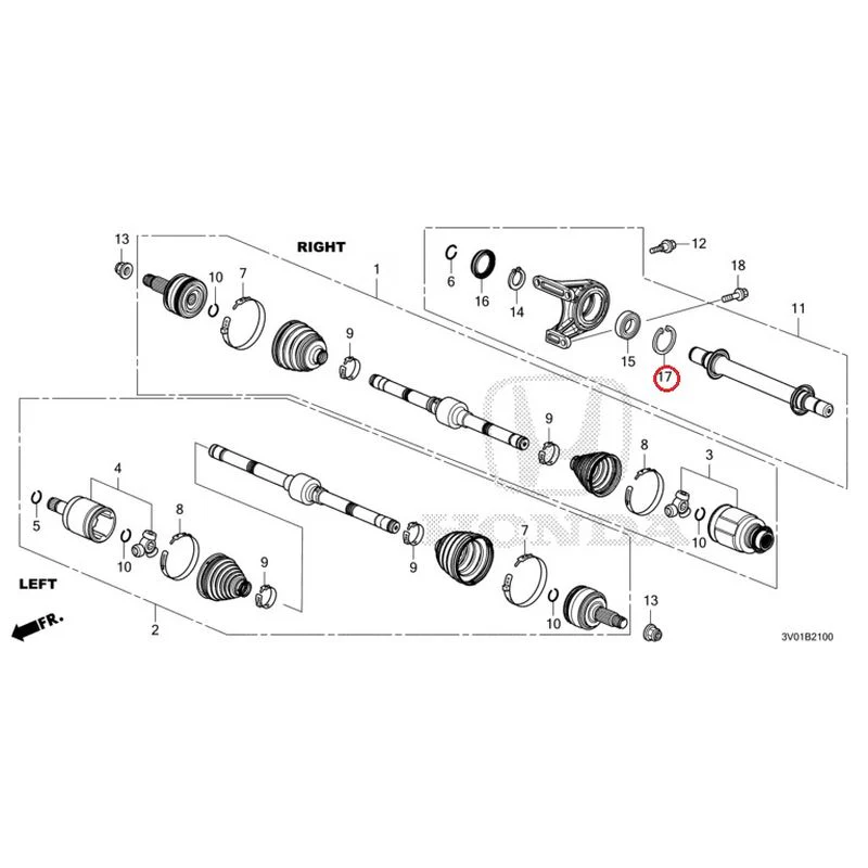 [NEW] JDM HONDA ZR-V RZ3 2023 Front Drive Shaft/Half Shaft GENUINE OEM - Image 20
