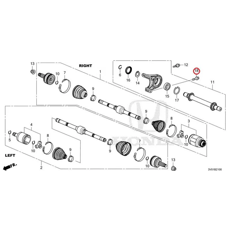 [NEW] JDM HONDA ZR-V RZ3 2023 Front Drive Shaft/Half Shaft GENUINE OEM - Image 21