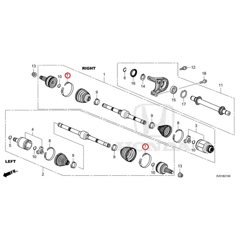 [NEW] JDM HONDA ZR-V RZ3 2023 Front Drive Shaft/Half Shaft GENUINE OEM - Image 8