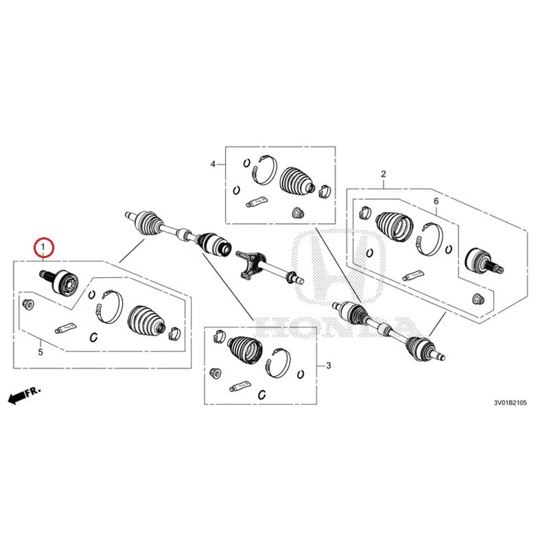[NEW] JDM HONDA ZR-V RZ3 2023 Front Drive Shaft Set Short Parts GENUINE OEM - Image 2