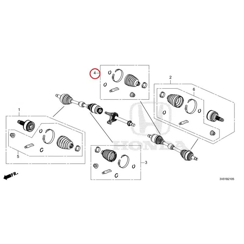 [NEW] JDM HONDA ZR-V RZ3 2023 Front Drive Shaft Set Short Parts GENUINE OEM - Image 5