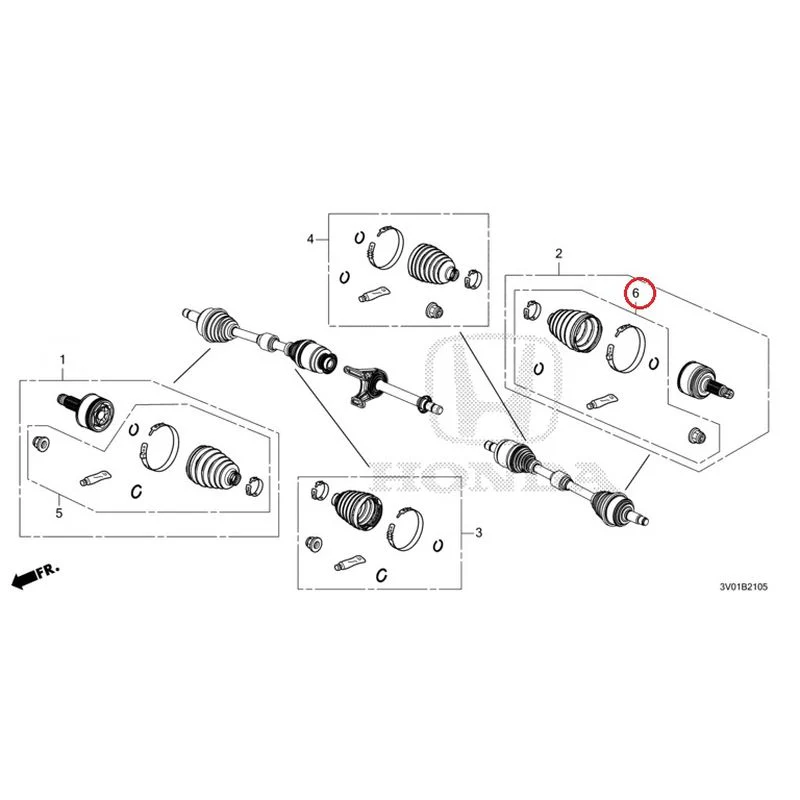 [NEW] JDM HONDA ZR-V RZ3 2023 Front Drive Shaft Set Short Parts GENUINE OEM - Image 7