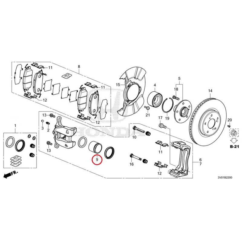 [NEW] JDM HONDA ZR-V RZ3 2023 Front Brake GENUINE OEM - Image 10