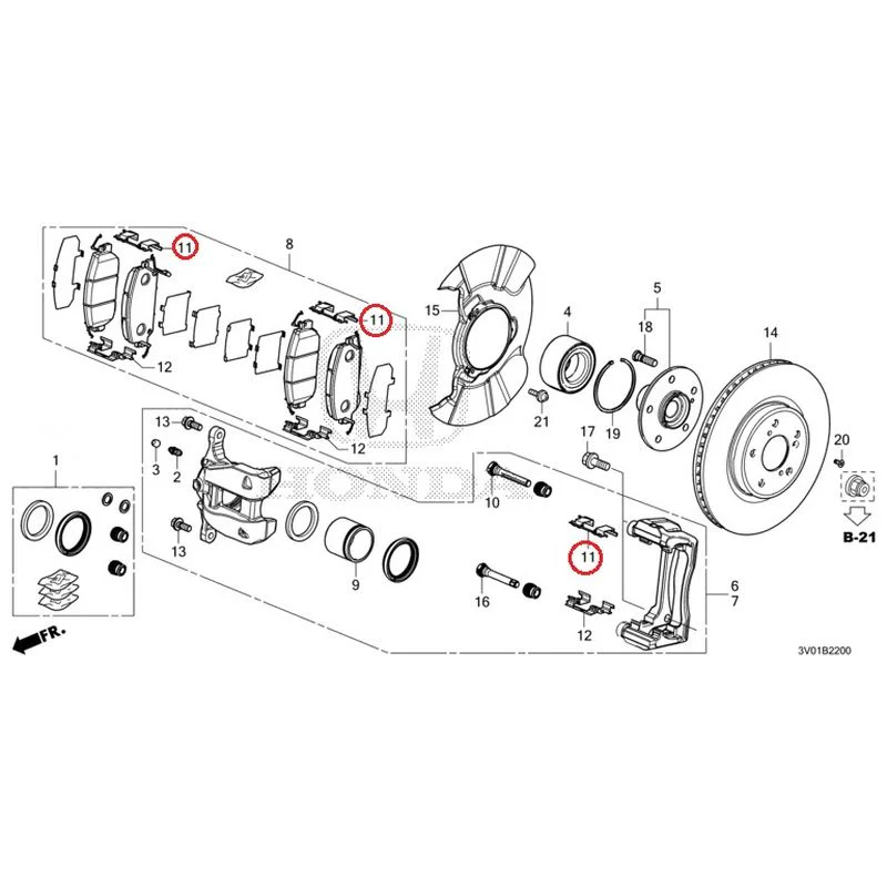 [NEW] JDM HONDA ZR-V RZ3 2023 Front Brake GENUINE OEM - Image 12
