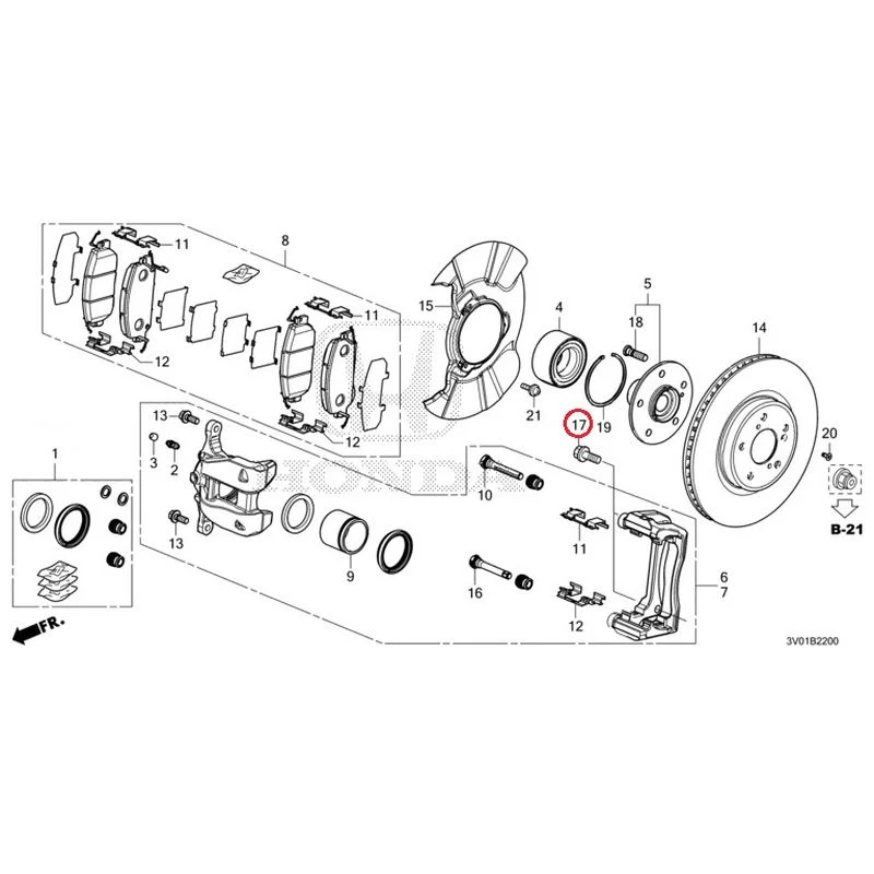 [NEW] JDM HONDA ZR-V RZ3 2023 Front Brake GENUINE OEM - Image 18