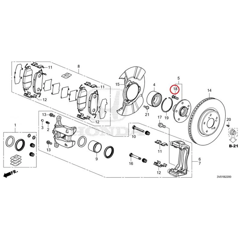 [NEW] JDM HONDA ZR-V RZ3 2023 Front Brake GENUINE OEM - Image 21
