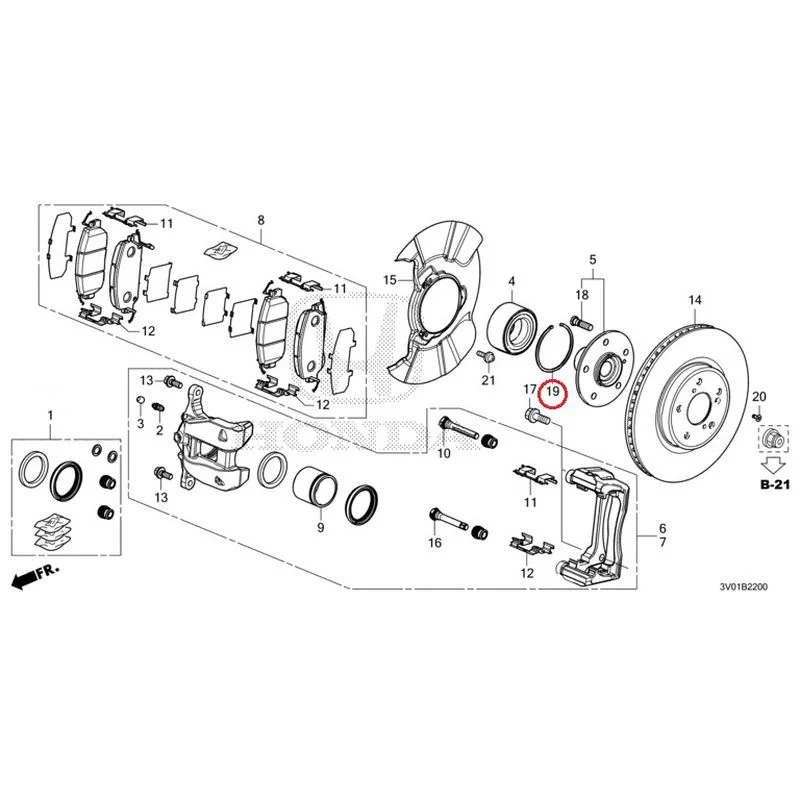 [NEW] JDM HONDA ZR-V RZ3 2023 Front Brake GENUINE OEM - Image 23
