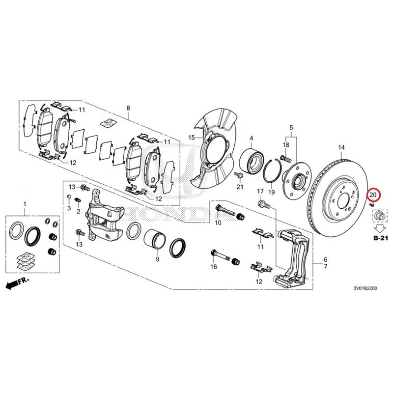[NEW] JDM HONDA ZR-V RZ3 2023 Front Brake GENUINE OEM - Image 24