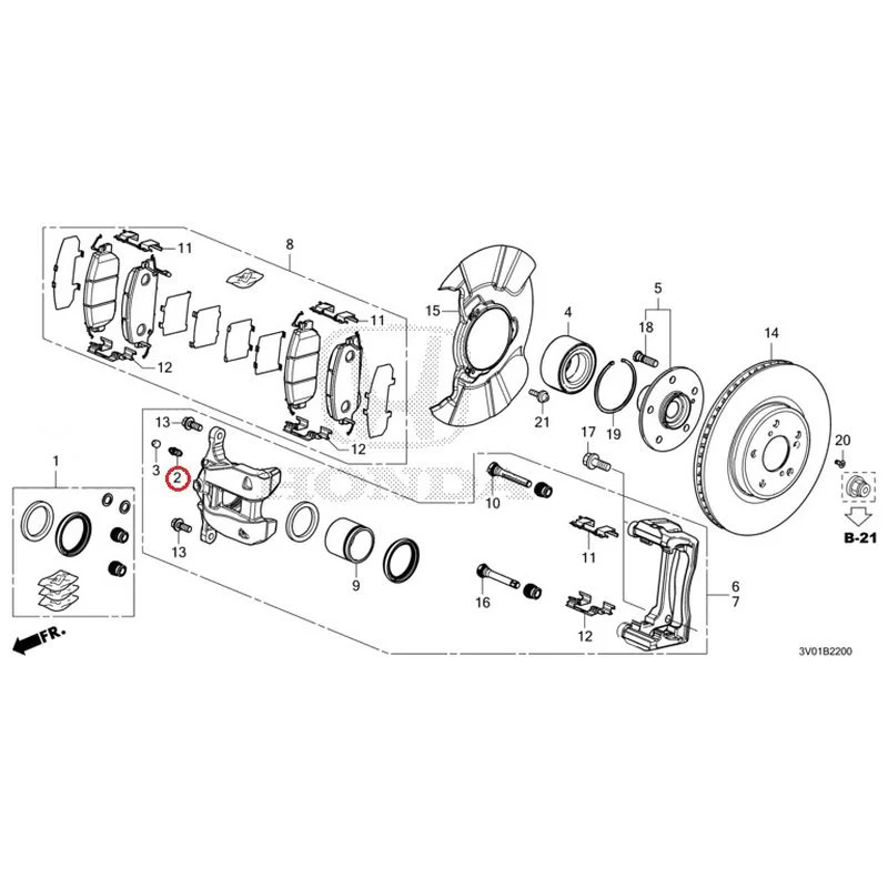 [NEW] JDM HONDA ZR-V RZ3 2023 Front Brake GENUINE OEM - Image 3