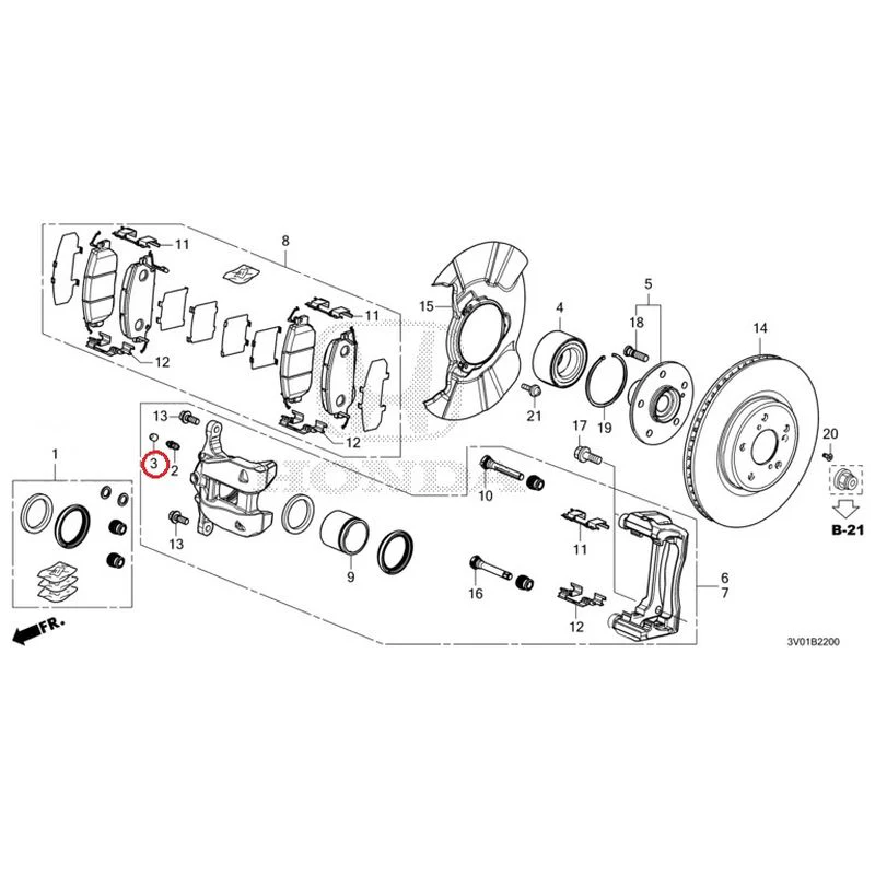[NEW] JDM HONDA ZR-V RZ3 2023 Front Brake GENUINE OEM - Image 4